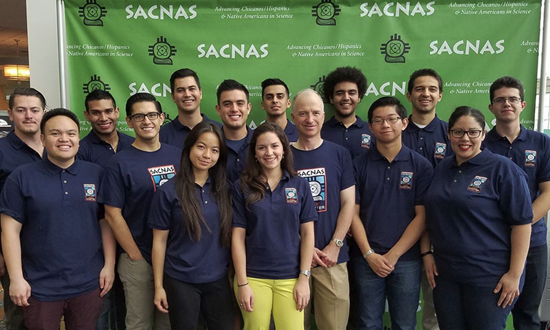 group photo of SACNAS members and leaders
